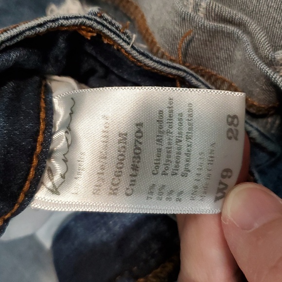 KanCan Distressed Denim Shorts 28/9 - Picture 3 of 10